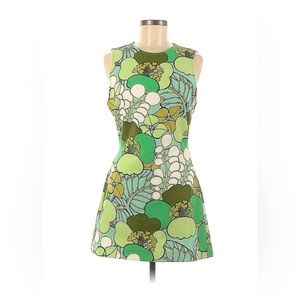 Zara Green 70s Style Dress